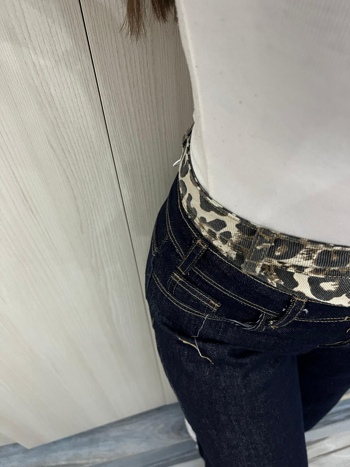 Denim blu vita animalier - immagine 4